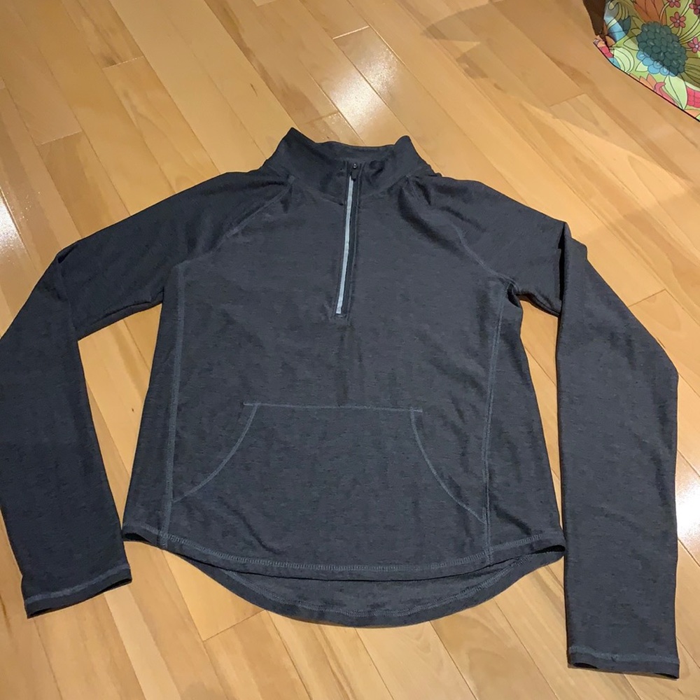 💥2/$30 EUC Old Navy Active Grey 1/4 zip Thin Warmup Jacket -size XL(14)